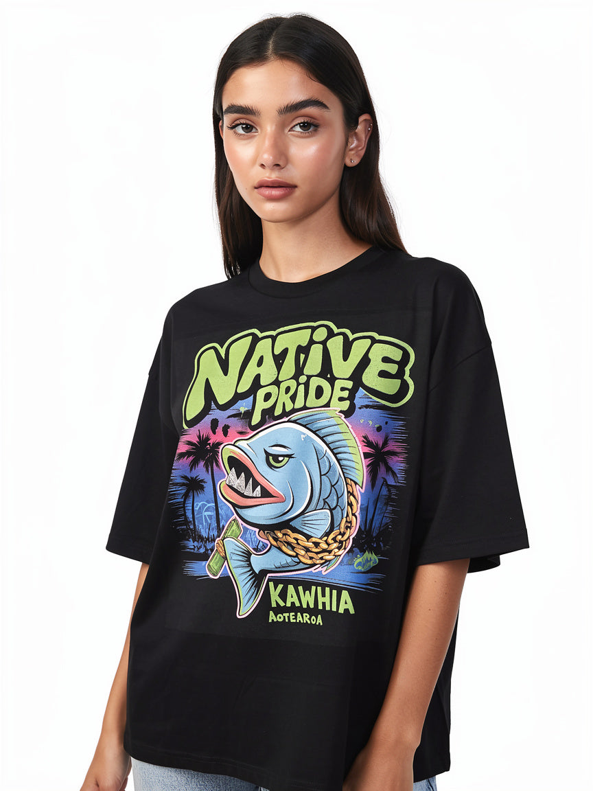 “Native Pride” Kawhia Heavy Box T-Shirt