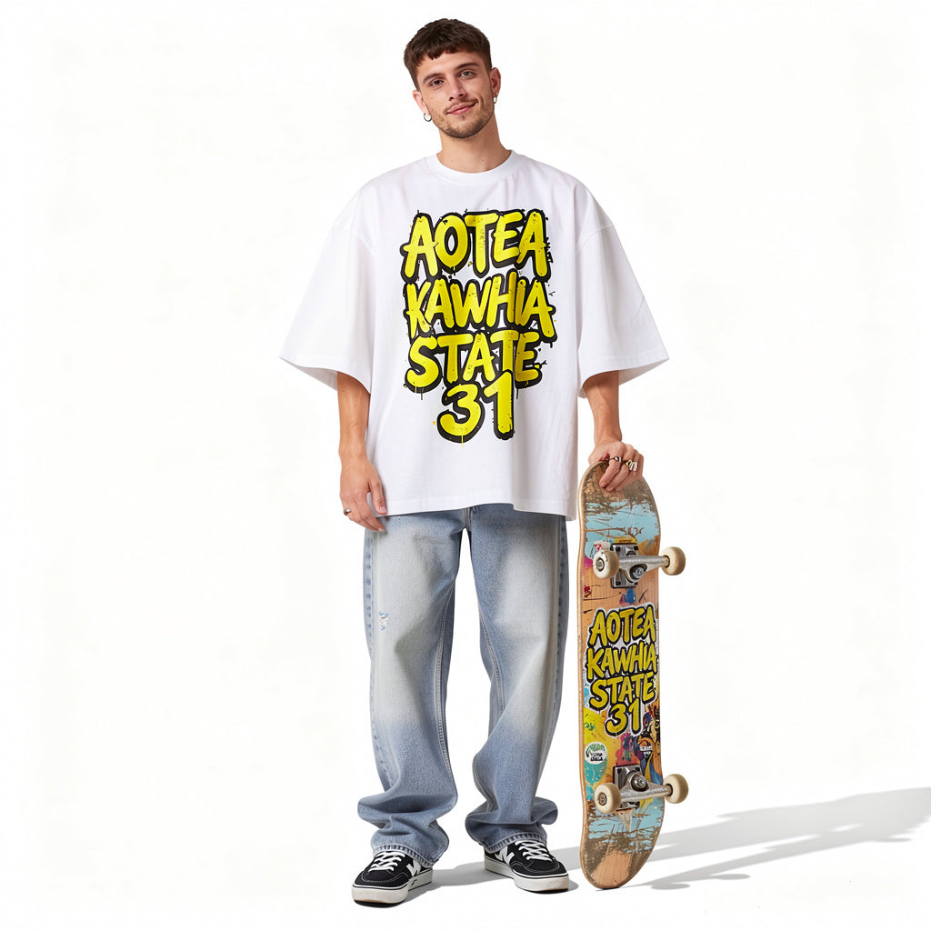 "AK State 31" Heavy Box Tee