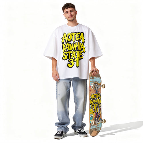 "AK State 31" Heavy Box Tee