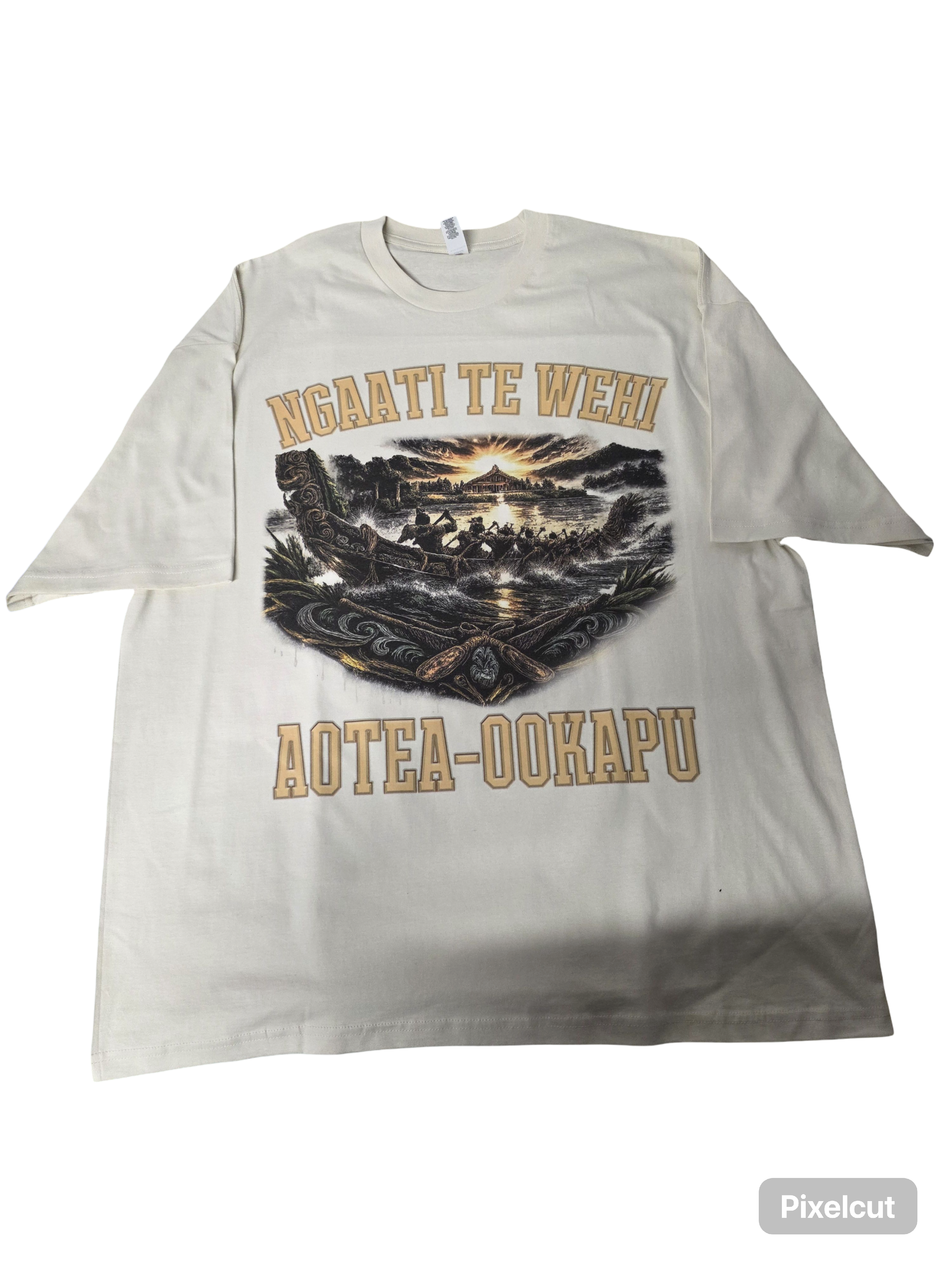Ngaati Te Wehi Aotea-Ookapu Waka Heritage Graphic T-Shirt